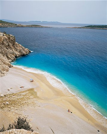 View of Kalkan beach, Kas, Anatolia, Turkey, Eurasia Stock Photo - Rights-Managed, Code: 841-03033414