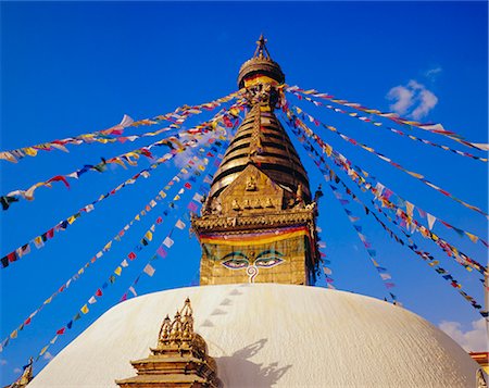 simsearch:841-03031815,k - Buddhist stupa at Swayambhunath, Katmandu, Nepal Stock Photo - Rights-Managed, Code: 841-03033461