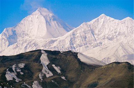 Annapurna range seen from MUKtinath, Nepal Foto de stock - Direito Controlado, Número: 841-03033482