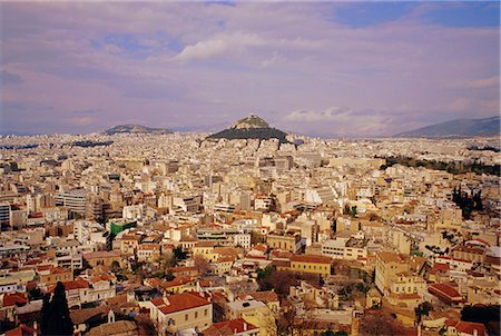 simsearch:841-02916489,k - View of the city of Athens seen from the Acropolis, Athens, Greece Stock Photo - Rights-Managed, Code: 841-03033615