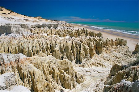 simsearch:841-02706952,k - Rock formations and coastline near Canoa Quebrada, Canoa Quedrada, Ceara', Brazil, South America Foto de stock - Con derechos protegidos, Código: 841-03033719