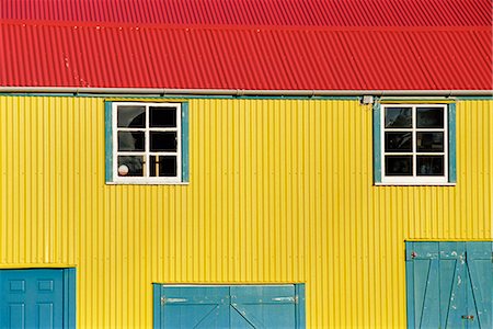 sunlight shutters - Colourful traditional house, Stanley, East Falkland, Falkland Islands, South Atlantic, South America Stock Photo - Rights-Managed, Code: 841-03033786