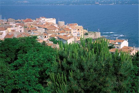 simsearch:841-02920617,k - Old town seen from the Citadelle, Presqu'ile de St. Tropez, Var, Cote d'Azur, Provence, French Riviera, France, Mediterranean, Europe Stock Photo - Rights-Managed, Code: 841-03033963