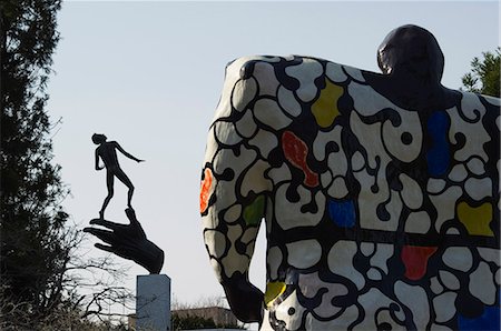 Modern sculptures and art displays at Hakone Open Air Museum, Chokokuno mori, Hakone, Kanagawa prefecture, Japan, Asia Stock Photo - Rights-Managed, Code: 841-03054790