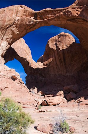 simsearch:841-02920387,k - Double Arch dans la section Windows du Parc National des Arches, Utah, États-Unis d'Amérique, l'Amérique du Nord Photographie de stock - Rights-Managed, Code: 841-03055379