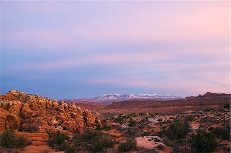 fiery furnace - Sunset over the Fiery Furnace, Arches National Park, Utah, United States of America, North America Stock Photo - Rights-Managed, Code: 841-03055380