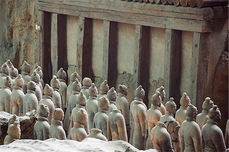 simsearch:841-03673020,k - Fosse 1, mausolée du premier empereur Qin logé dans le Musée des guerriers en terre cuite a ouvert en 1979 près de ville de Xian, Shaanxi Province, Chine, Asie Photographie de stock - Rights-Managed, Code: 841-03055425