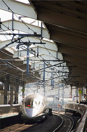 shinkansen - Bullet train at Kyoto station, Kyoto, Japan, Asia Stock Photo - Rights-Managed, Code: 841-03055478