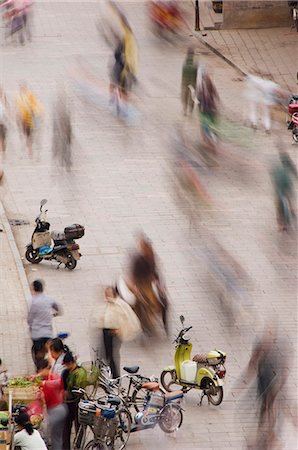 shanxi province - People in the historic old town of Pingyao City, Shanxi Province, China, Asia Stock Photo - Rights-Managed, Code: 841-03055496