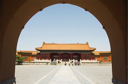 Palais de la paix et de la longévité à Zijin Cheng au Musée du Palais cité interdite, Site du patrimoine mondial de l'UNESCO, Beijing, Chine, Asie Photographie de stock - Rights-Managed, Code: 841-03055516