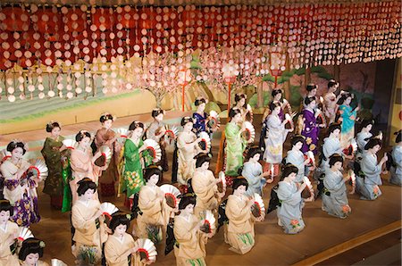 Kyo Odori spring dance theatre, Kyoto, Honshu Island, Japan, Asia Stock Photo - Rights-Managed, Code: 841-03055597
