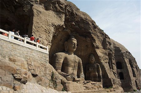 shanxi province - Buddhist statues of Yungang Caves cut during the Northern Wei Dynasty in 460 AD, UNESCO World Heritage Site near Datong, Shanxi province, China, Asia Stock Photo - Rights-Managed, Code: 841-03055685