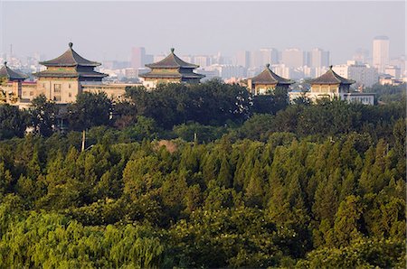 Style chinois bâtiments dans le parc de Beihai, Beijing, Chine, Asie Photographie de stock - Rights-Managed, Code: 841-03055706