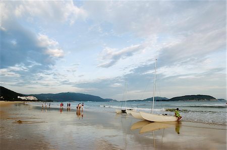 Yalong plage zone, Sanya City, Province de Hainan, Chine, Asie Photographie de stock - Rights-Managed, Code: 841-03055746