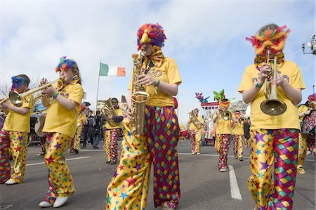 simsearch:841-02991416,k - St. Patrick's Day Parade celebrations, Dublin, Republic of Ireland (Eire), Europe Fotografie stock - Rights-Managed, Codice: 841-03055741