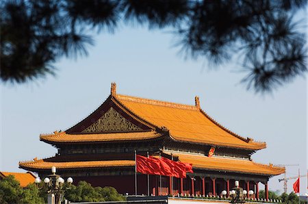 place tiananmen - Porte de la paix céleste à la Forbidden City Palace Museum, Beijing, Chine, Asie Photographie de stock - Rights-Managed, Code: 841-03055804