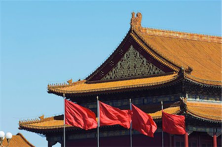 place tiananmen - Porte de la paix céleste à la Forbidden City Palace Museum, Beijing, Chine, Asie Photographie de stock - Rights-Managed, Code: 841-03055802