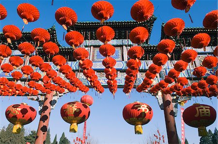 spring festival at temple - Decorations at a Temple Fair at Donyue Temple during Chinese New Year Spring Festival, Beijing, China, Asia Stock Photo - Rights-Managed, Code: 841-03055875