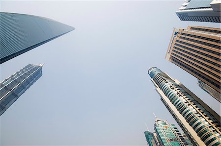 shanghai from below - Modern skyscrapers and mainland China's highest building, the International Finance Center in Pudong New Area, Shanghai, China, Asia Foto de stock - Con derechos protegidos, Código: 841-03055998