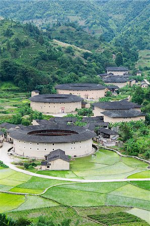 simsearch:841-03055495,k - Hakka Tulou round earth buildings, UNESCO World Heritage Site, Fujian Province, China, Asia Foto de stock - Con derechos protegidos, Código: 841-03056068