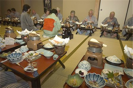 simsearch:841-03520256,k - Traditional Japanese inn ryokan meal, Hiroshima prefecture, Honshu, Japan, Asia Foto de stock - Direito Controlado, Número: 841-03056214