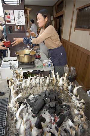 simsearch:841-03055777,k - Barbequed fish stand, Takayama, Gifu prefecture, Honshu, Japan, Asia Foto de stock - Con derechos protegidos, Código: 841-03056332