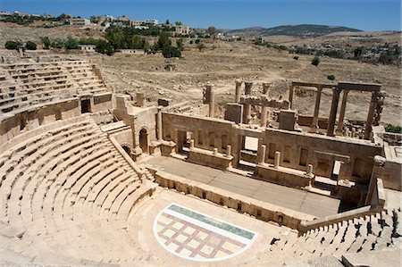 simsearch:841-03030748,k - North Theatre, Roman city, Jerash, Jordan, Middle East Fotografie stock - Rights-Managed, Codice: 841-03056400
