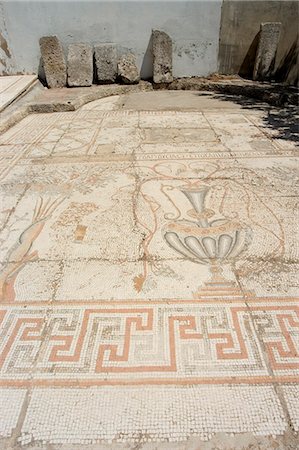 simsearch:841-03066297,k - Floor mosaics, Madaba Museum, Madaba, Jordan, Middle East Stock Photo - Rights-Managed, Code: 841-03056414