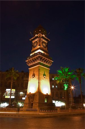 Clock Tower, downtown at night, Aleppo (Haleb), Syria, Middle East Stock Photo - Rights-Managed, Code: 841-03056487