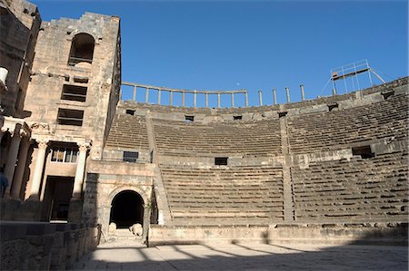 simsearch:841-03056632,k - Le théâtre romain, Citadelle, Bosra, Site du patrimoine mondial de l'UNESCO, la Syrie Moyen-Orient Photographie de stock - Rights-Managed, Code: 841-03056540
