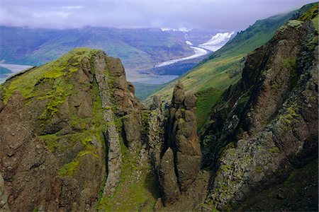 skaftafell national park - Skaftafell glacier in the south of the island, Skaftafell National Park, Iceland Stock Photo - Rights-Managed, Code: 841-03056561