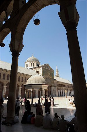 simsearch:841-05794896,k - Omeyyades mosquée, Site du patrimoine mondial de l'UNESCO, Damas, Syrie, Moyen-Orient Photographie de stock - Rights-Managed, Code: 841-03056570