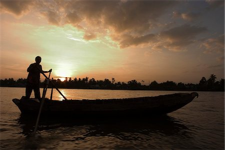 delta - Sunrise, boats on the Mekong Delta, Cantho, Southern Vietnam, Southeast Asia, Asia Foto de stock - Con derechos protegidos, Código: 841-03056645