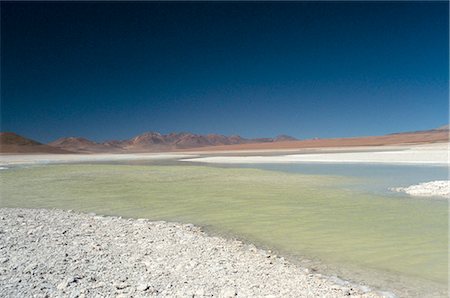 Laguna Verde, Salar de Uyuni, Bolivia, South America Fotografie stock - Rights-Managed, Codice: 841-03056782