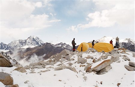 Camp de base sur le Huayna Potosi, Cordillera Real, en Bolivie, en Amérique du Sud Photographie de stock - Rights-Managed, Code: 841-03056803