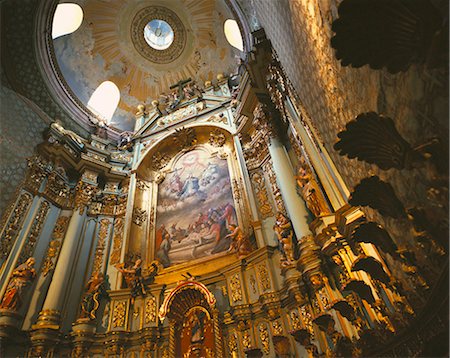 ecuador capital city pictures - Church interior, Quito, Ecuador, South America Stock Photo - Rights-Managed, Code: 841-03057043