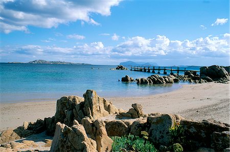 emerald coast - Romazzino beach, Costa Smeralda, island of Sardinia, Italy, Mediterranean, Europe Stock Photo - Rights-Managed, Code: 841-03057083