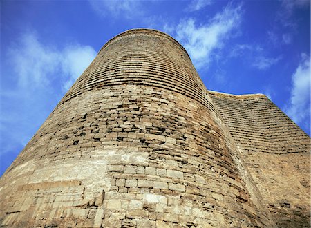 The Maiden Tower, Baku, Azerbaijan, Central Asia, Asia Stock Photo - Rights-Managed, Code: 841-03057374