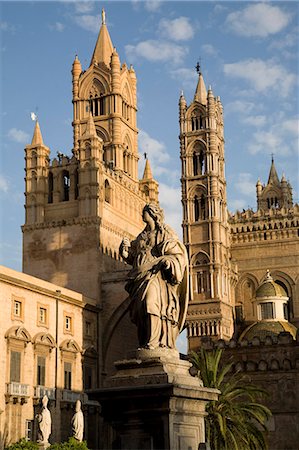 simsearch:841-05848661,k - Cathedral and bell towers, Palermo, Sicily, Italy, Europe Stock Photo - Rights-Managed, Code: 841-03057465
