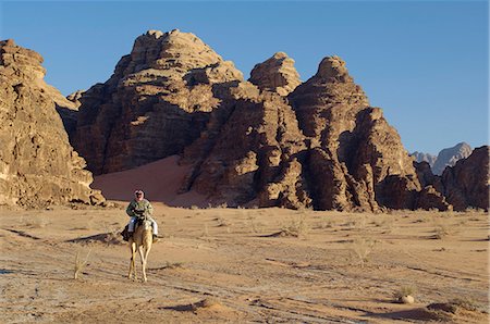 Désert, Wadi Rum, Jordanie, Moyen-Orient Photographie de stock - Rights-Managed, Code: 841-03057572