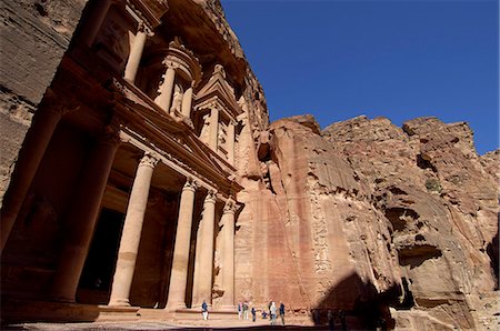 petra - The Treasury (Al Khazneh), Petra, UNESCO World Heritage Site, Jordan, Middle East Foto de stock - Con derechos protegidos, Código: 841-03057594