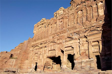 Palais tombe, Petra, Site du patrimoine mondial de l'UNESCO, en Jordanie, Moyen-Orient Photographie de stock - Rights-Managed, Code: 841-03057603
