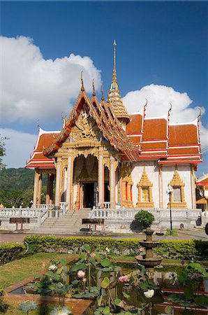 simsearch:841-02825033,k - Wat Chalong temple, Phuket, Thaïlande, l'Asie du sud-est, Asie Photographie de stock - Rights-Managed, Code: 841-03057627