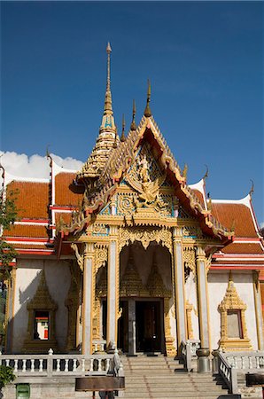 simsearch:841-03065097,k - Wat Chalong temple, Phuket, Thaïlande, l'Asie du sud-est, Asie Photographie de stock - Rights-Managed, Code: 841-03057651