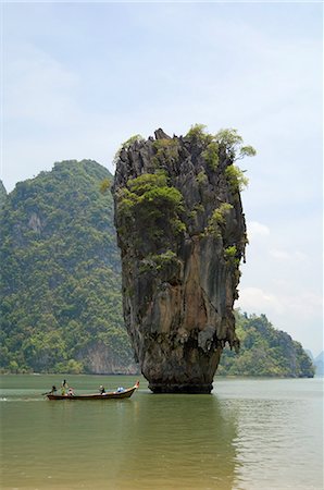 phang nga bay - Vue de Koh Ping-gan de Koh Ta Poo, connue comme l'île de James Bond, baie de Phang-Nga, Thaïlande, Asie du sud-est, Asie Photographie de stock - Rights-Managed, Code: 841-03057661