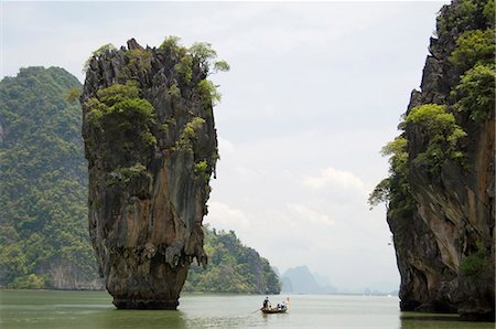 phang nga bay - Vue de Koh Ping-gan de Koh Ta Poo, connue comme l'île de James Bond, baie de Phang-Nga, Thaïlande, Asie du sud-est, Asie Photographie de stock - Rights-Managed, Code: 841-03057662