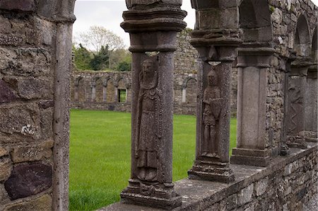 Jerpoint Abbey, County Kilkenny, Leinster, Republic of Ireland (Eire), Europe Foto de stock - Con derechos protegidos, Código: 841-03057803