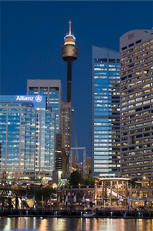 sydney tower - Darling Harbour, Sydney, New South Wales, Australia, Pacific Stock Photo - Rights-Managed, Code: 841-03057989