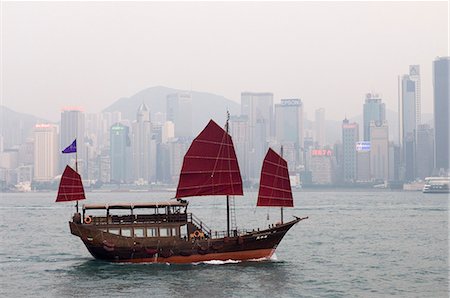 Chinese Junk, Hong Kong, China, Asia Stock Photo - Rights-Managed, Code: 841-03058043