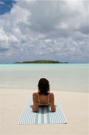 rangiroa atoll - Blue Lagoon, Rangiroa, Tuamotu archipel, Polynésie française, îles du Pacifique, du Pacifique Photographie de stock - Rights-Managed, Code: 841-03058128